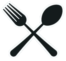 Fork and spoon logo